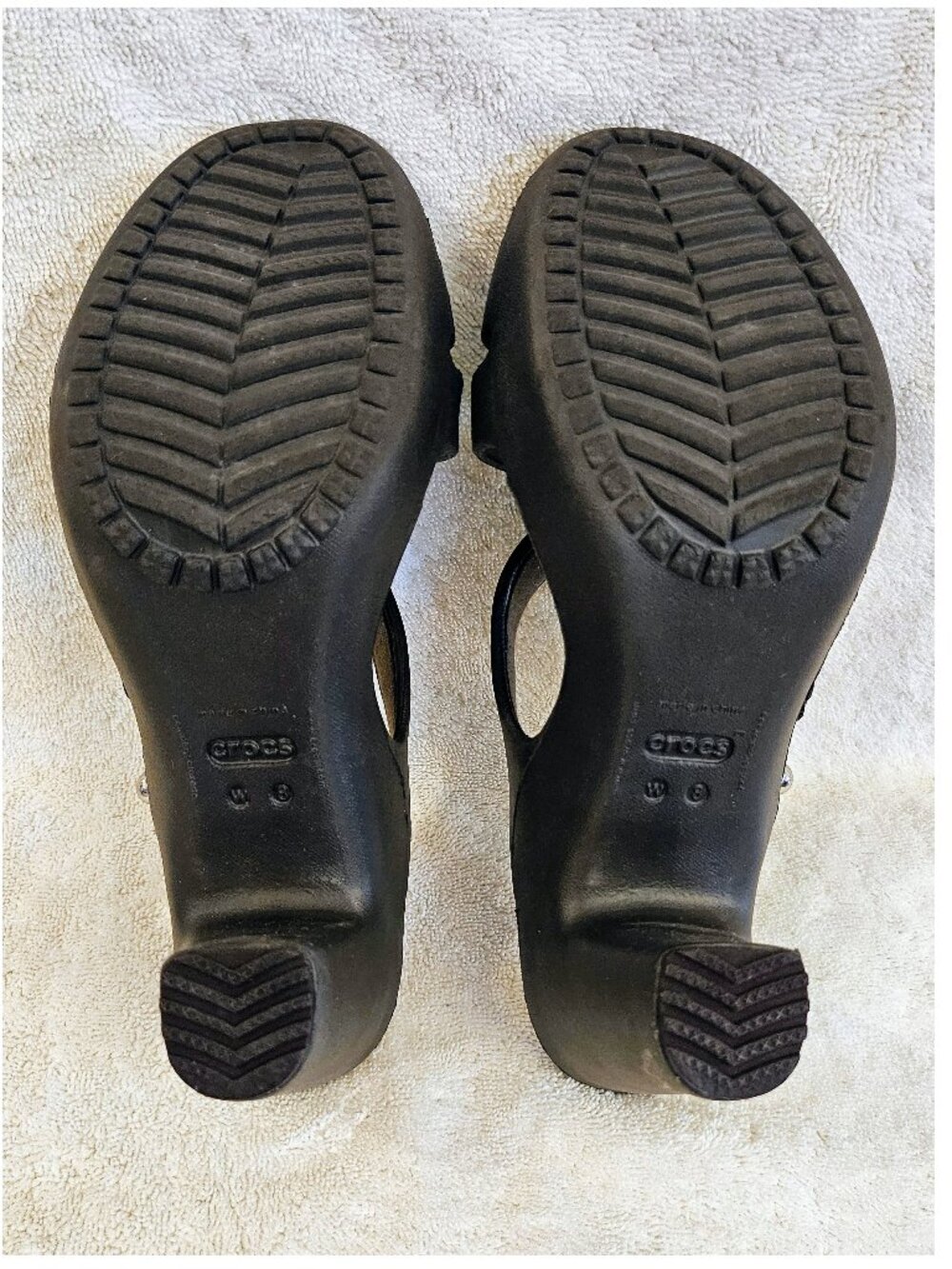 Crocs Cyprus IV Heel Slip-On Sandals in Espresso/Mushroom - Picture 6 of 8